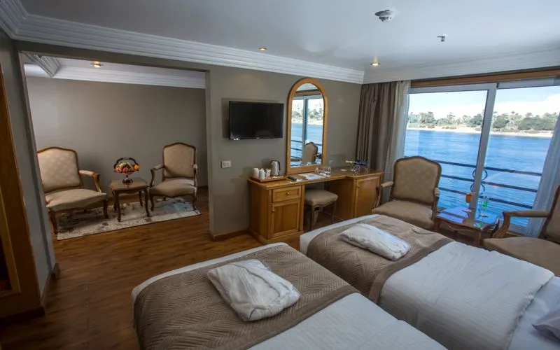 Cabin aboard the A Sara Nile Cruise Nile cruise